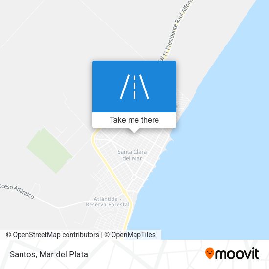 Mapa de Santos
