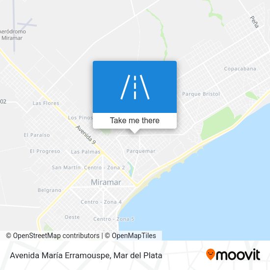 Avenida María Erramouspe map