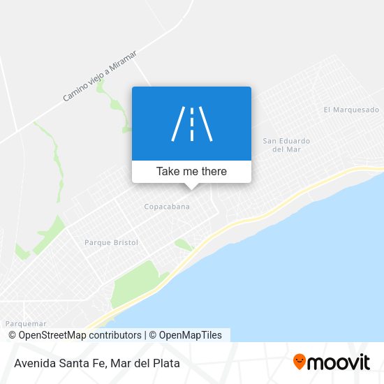 Avenida Santa Fe map