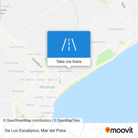De Los Eucaliptos map