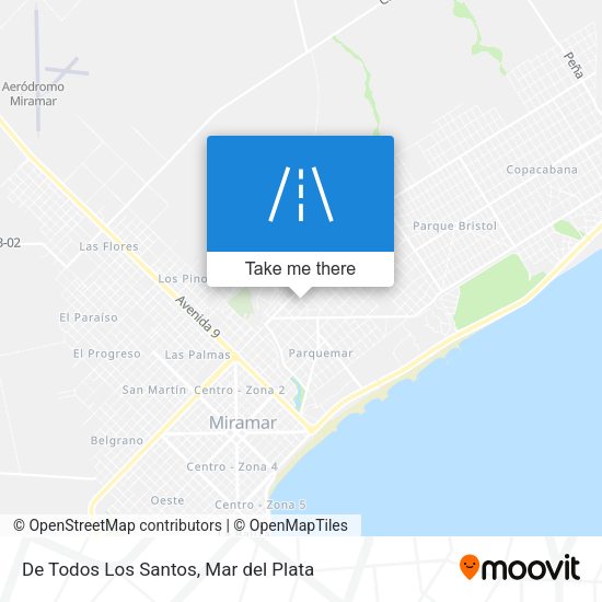 Mapa de De Todos Los Santos