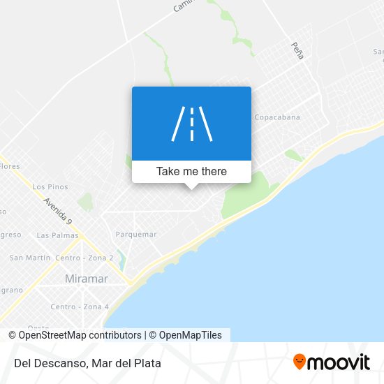 Mapa de Del Descanso