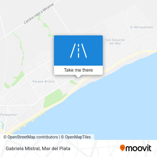 Mapa de Gabriela Mistral