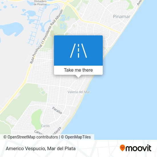 Americo Vespucio map