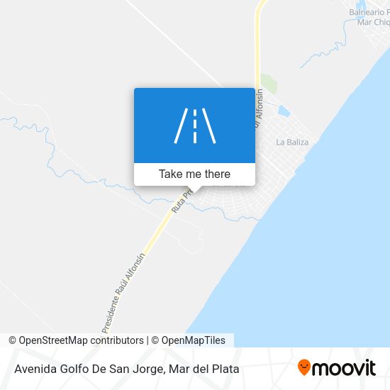 Mapa de Avenida Golfo De San Jorge