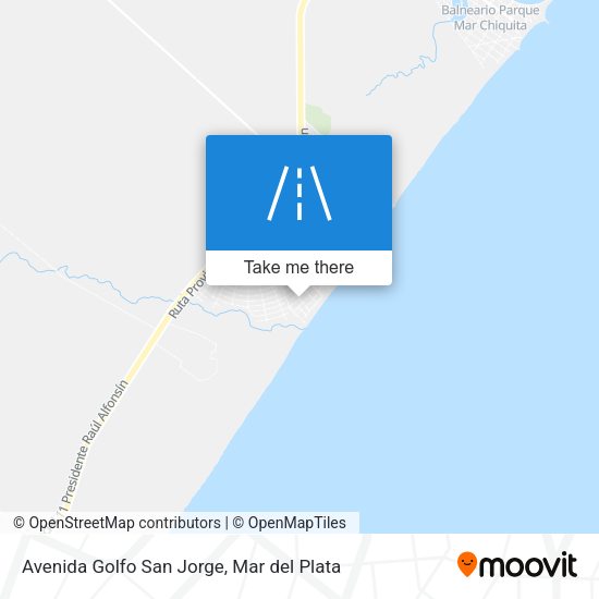 Avenida Golfo San Jorge map