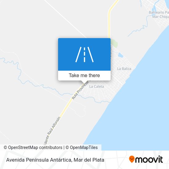 Avenida Península Antártica map