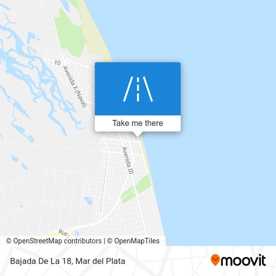 Bajada De La 18 map