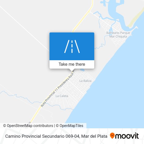 Mapa de Camino Provincial Secundario 069-04
