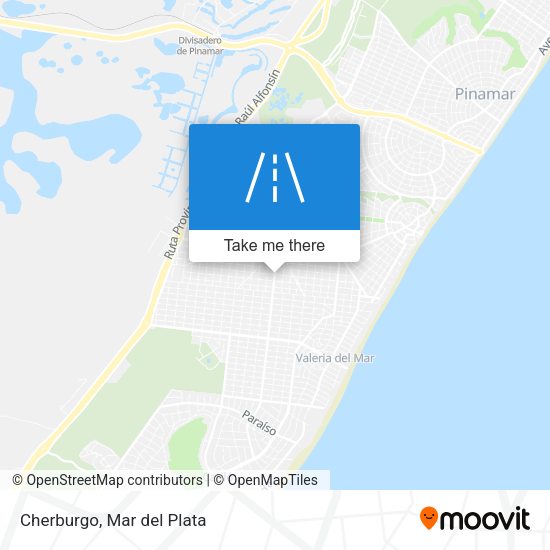 Mapa de Cherburgo