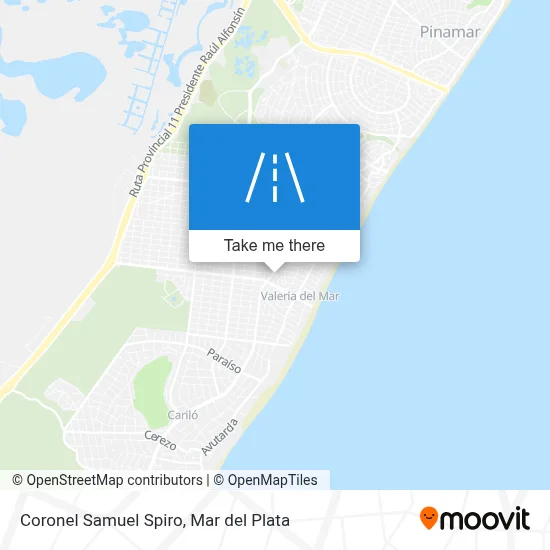 Coronel Samuel Spiro map