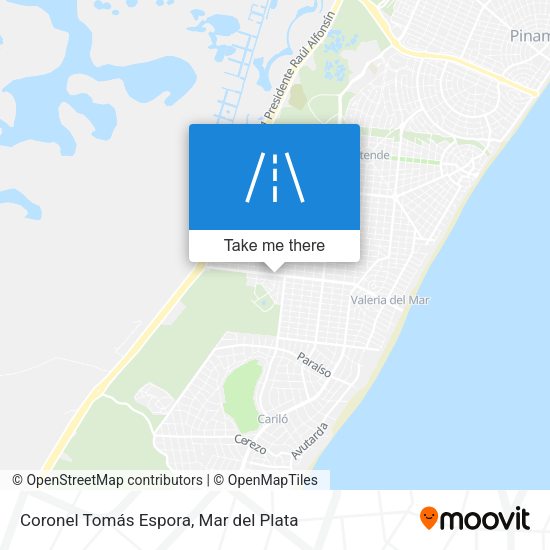 Coronel Tomás Espora map