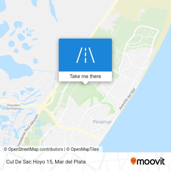 Cul De Sac Hoyo 15 map
