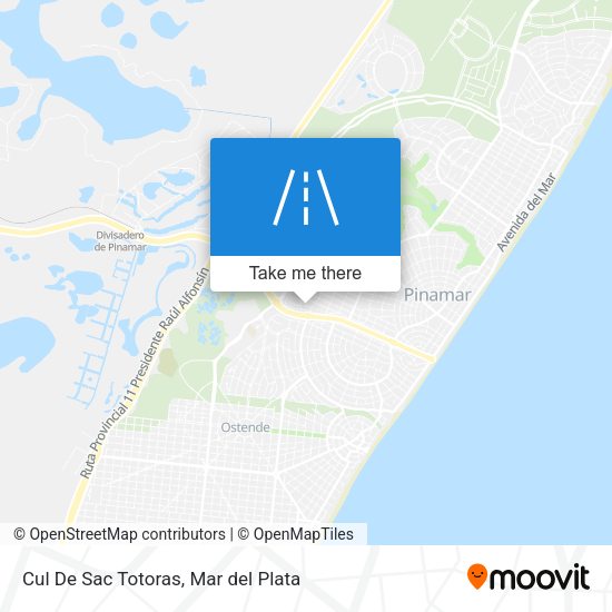 Cul De Sac Totoras map