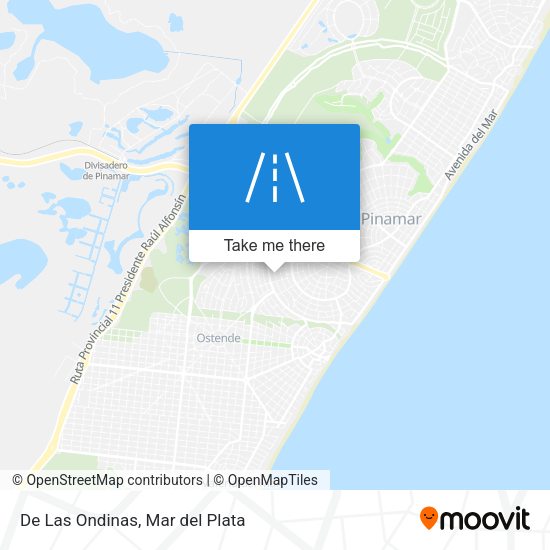 Mapa de De Las Ondinas
