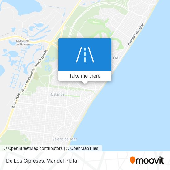 De Los Cipreses map