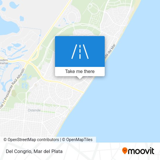 Mapa de Del Congrio