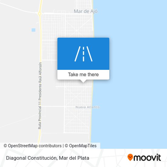 Mapa de Diagonal Constitución