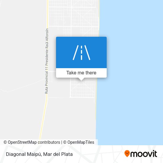 Diagonal Maipú map
