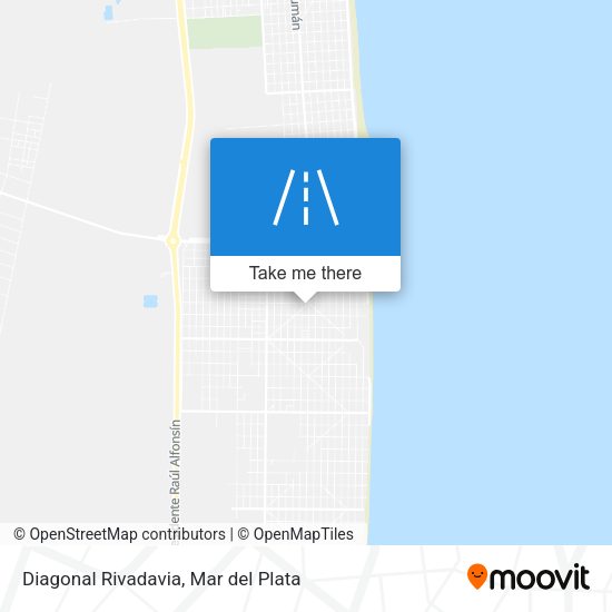 Diagonal Rivadavia map