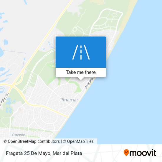 Fragata 25 De Mayo map