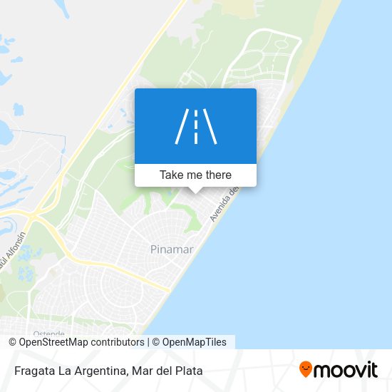 Fragata La Argentina map