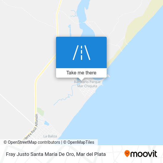 Mapa de Fray Justo Santa María De Oro