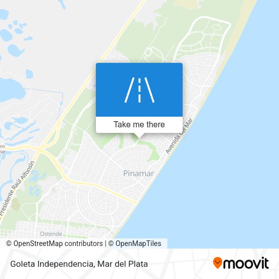 Goleta Independencia map