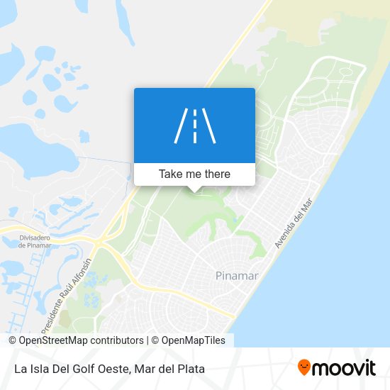 La Isla Del Golf Oeste map