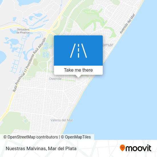Nuestras Malvinas map
