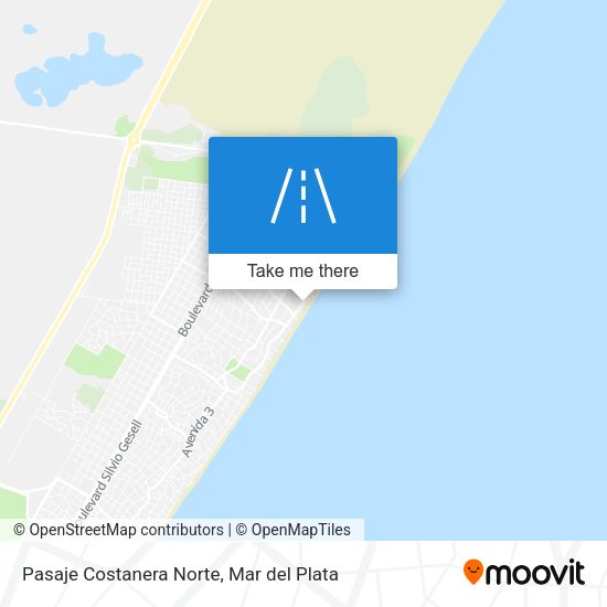 Mapa de Pasaje Costanera Norte