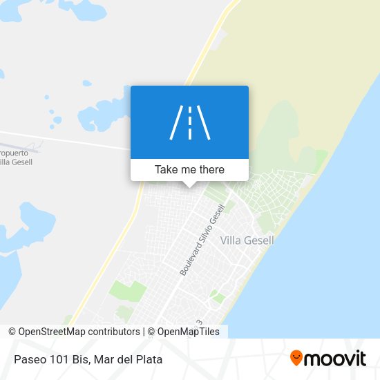 Mapa de Paseo 101 Bis