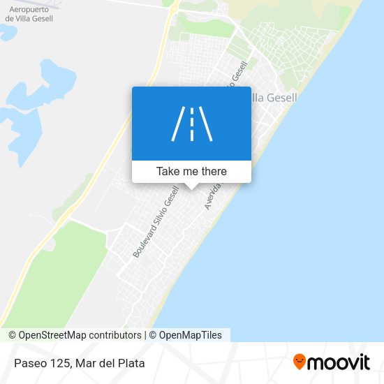 Paseo 125 map