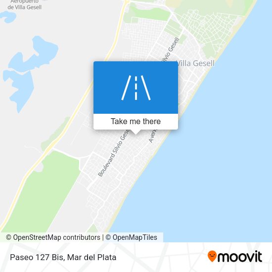 Mapa de Paseo 127 Bis