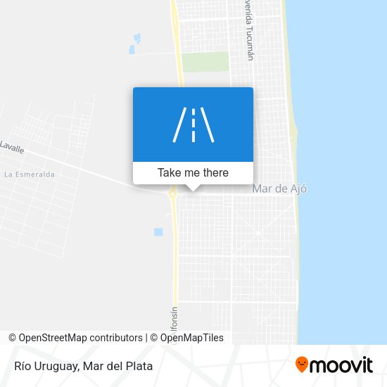 Río Uruguay map