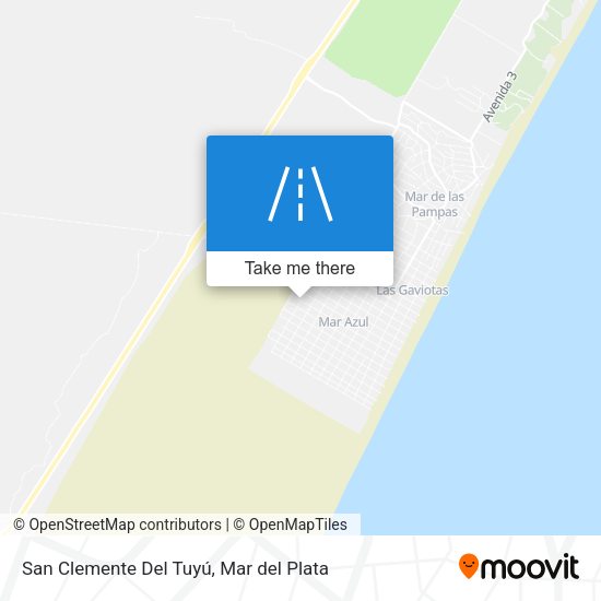 San Clemente Del Tuyú map