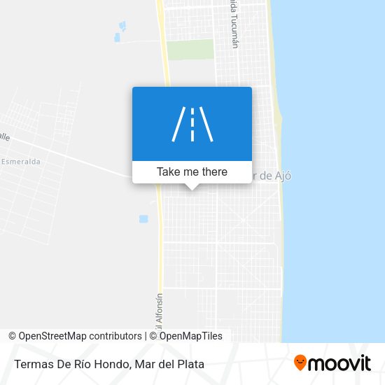 Mapa de Termas De Río Hondo