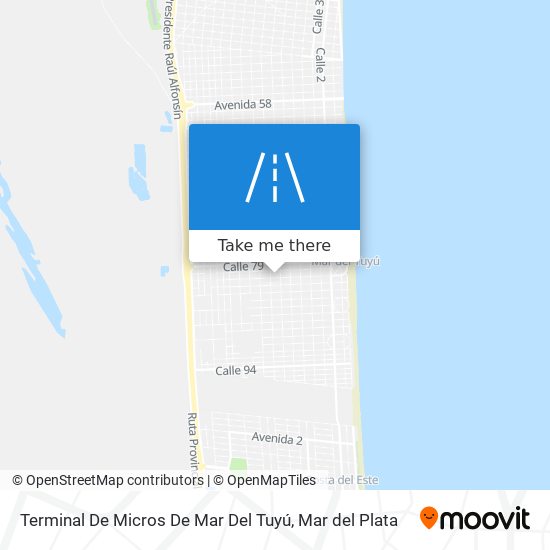 Terminal De Micros De Mar Del Tuyú map