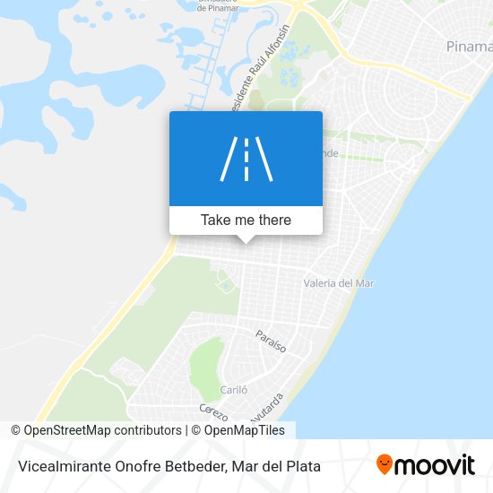 Vicealmirante Onofre Betbeder map