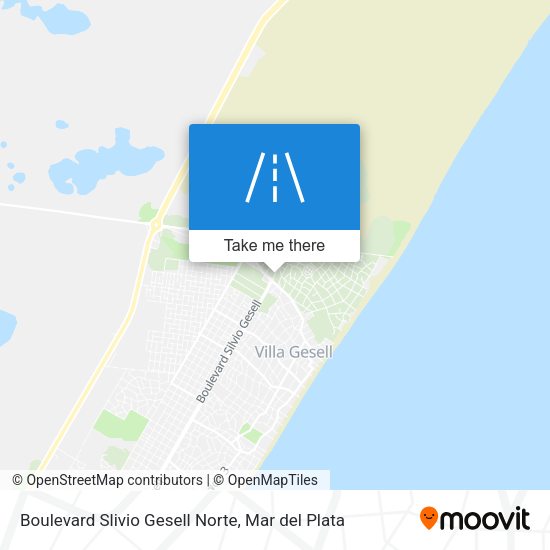 Boulevard Slivio Gesell Norte map