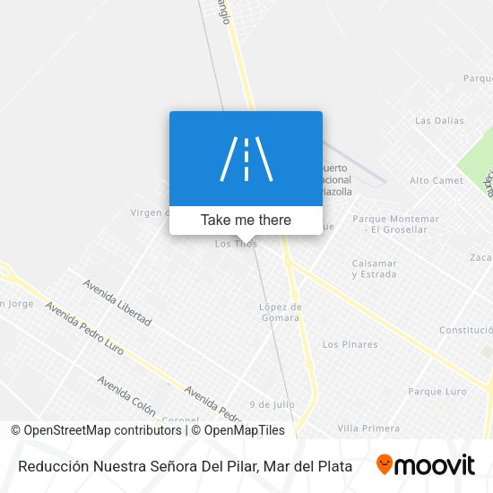 Mapa de Reducción Nuestra Señora Del Pilar