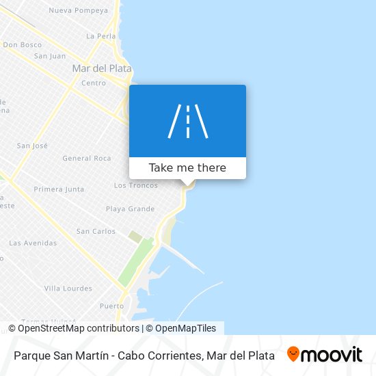 Mapa de Parque San Martín - Cabo Corrientes