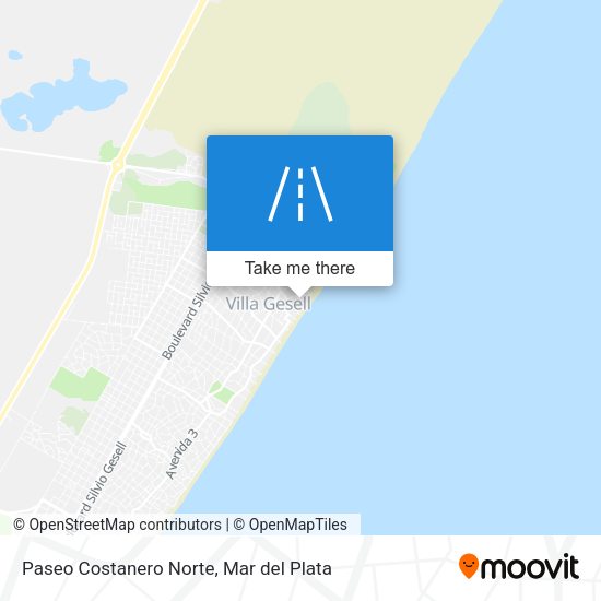 Paseo Costanero Norte map