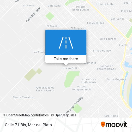 Mapa de Calle 71 Bis