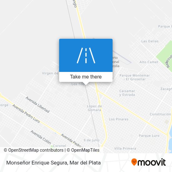 Mapa de Monseñor Enrique Segura