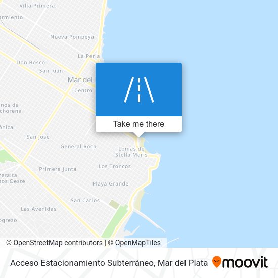 Mapa de Acceso Estacionamiento Subterráneo