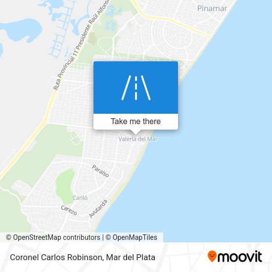Coronel Carlos Robinson map