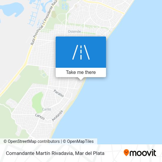 Mapa de Comandante Martín Rivadavia