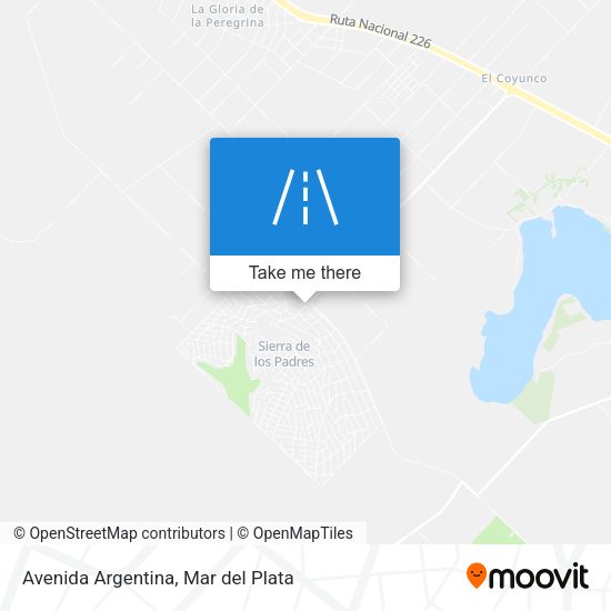 Mapa de Avenida Argentina
