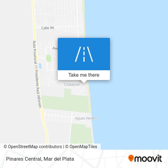 Pinares Central map